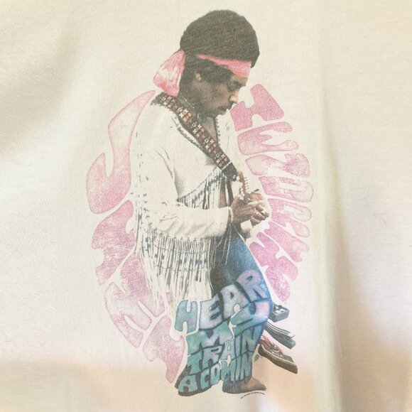 Lane Bryant Jimi Hendrix White Colorful Graphic Tee 18/20 Relaxed Fit Loose - Picture 2 of 4